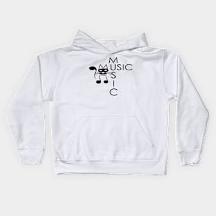 music cat Kids Hoodie